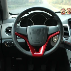 Car Steering Wheel Trim Cover Sticker For Chevrolet for Cruze Sedan Hatchback2009 2010 2011 2012 2014 Accessories