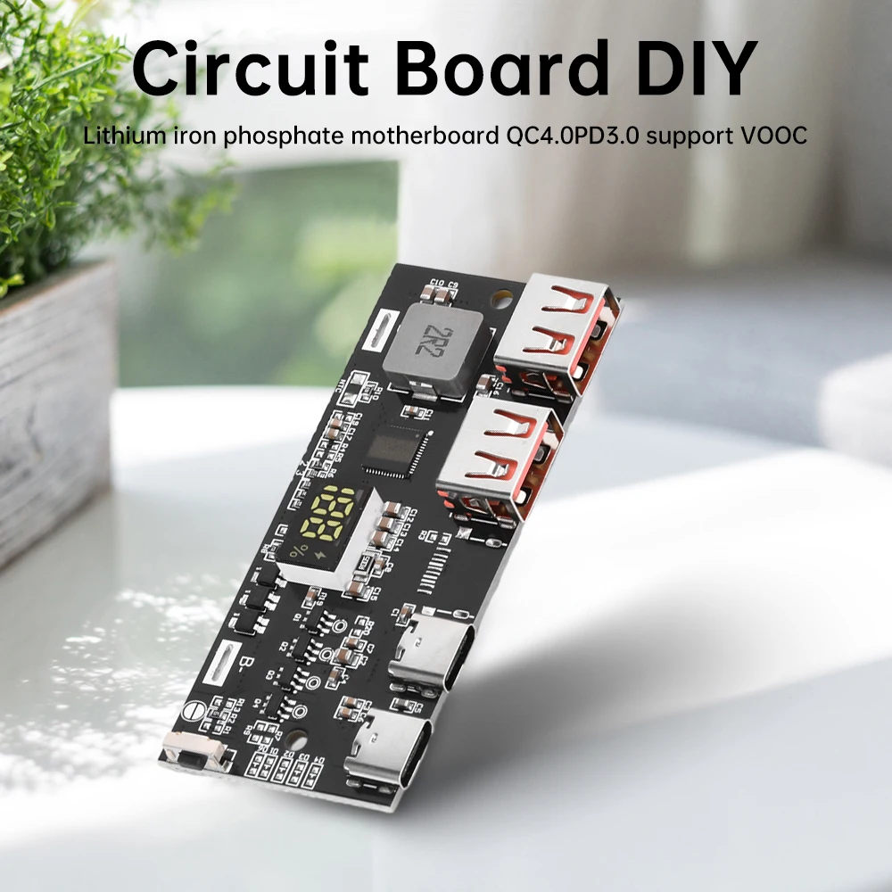 22.5W Charge Treasure Motherboard Fast Charging Mobile Power Module Circuit Board DIY Lithium Iron Phosphate Motherboard QC4.0
