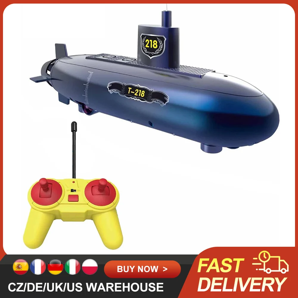 Mini RC Submarine 2.4GHz Remote Control Boat DIY Mini RC Boat RC Race Boat 6CH Gift Toy Kids Boys