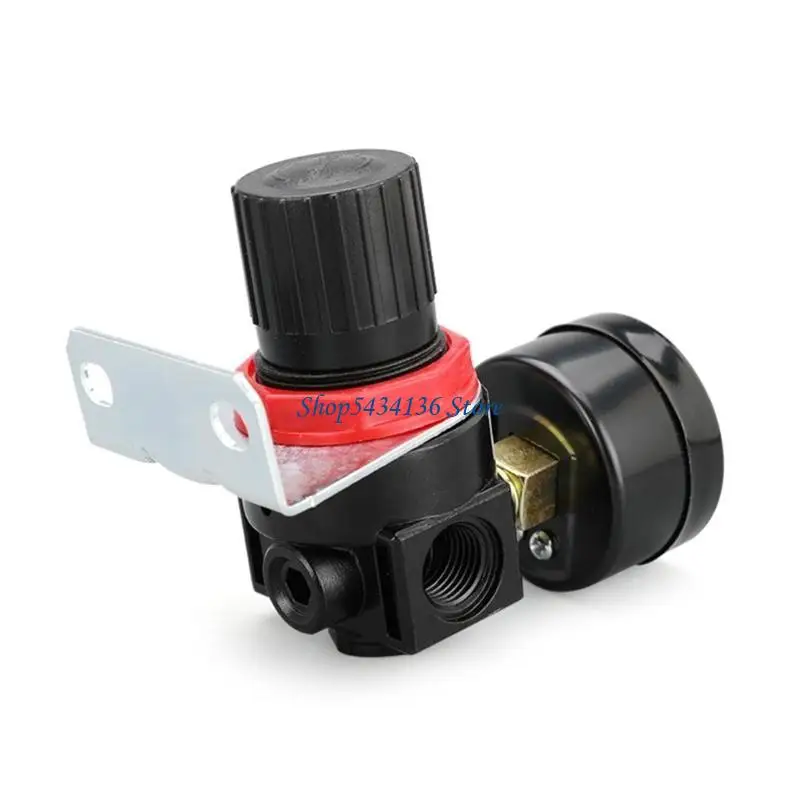 H7ED Air Pressure Regulator Adjustable Pressure Relief Regulator with Gauge-