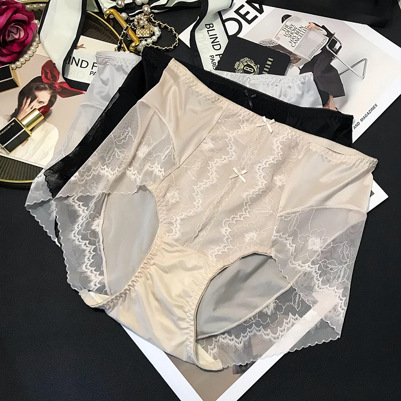 

3PCS Women'S Panties Plus Size Underwear Panties Hipster Panty Ladies Briefs Sexy Cotton Underpants Women Woman Clothing