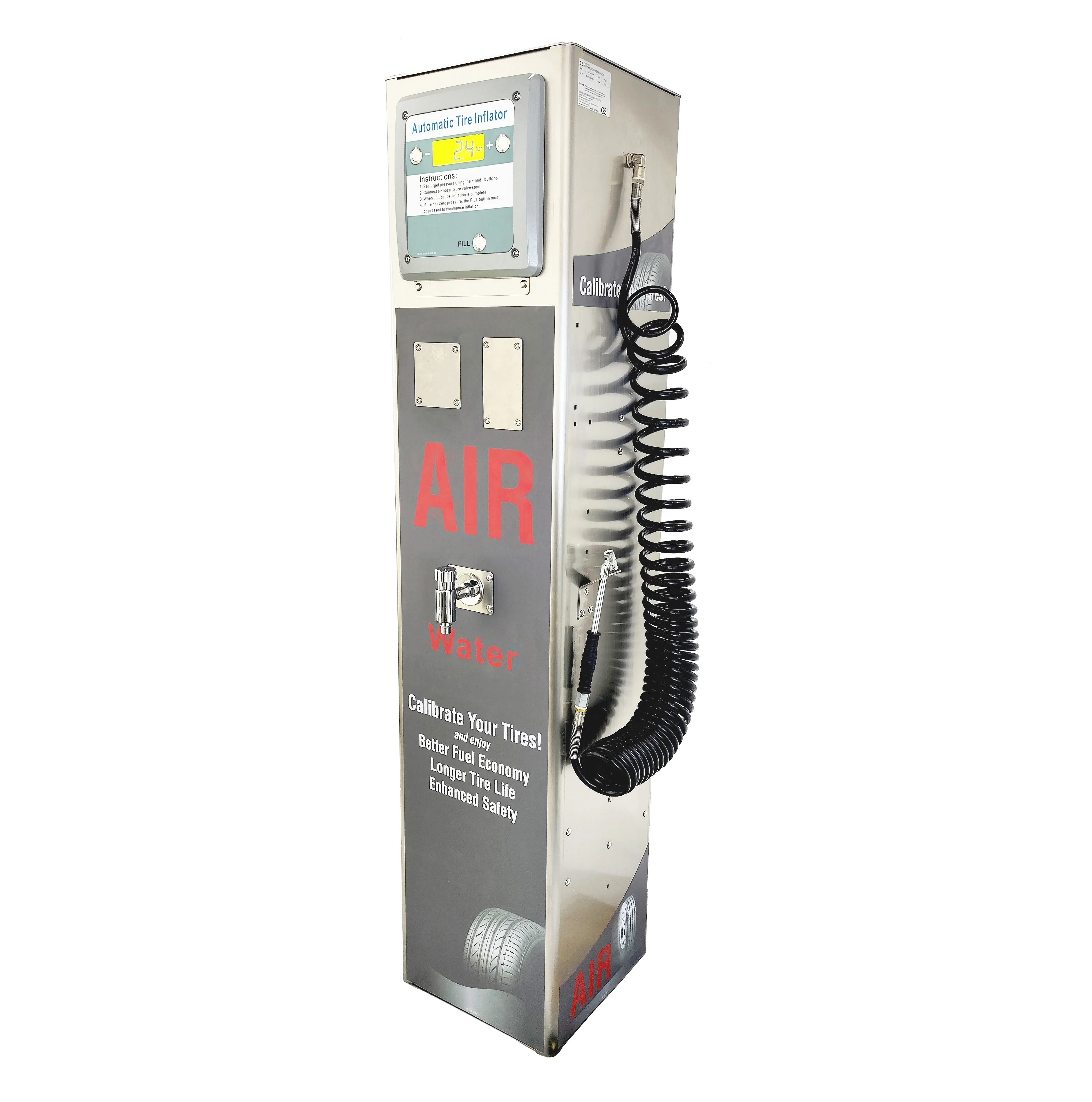 

G5 Outdoor Waterproof Stations Coin Operated Air Filling Machine Compressor Tyre Inflator Automatic Digital Tire Inflators