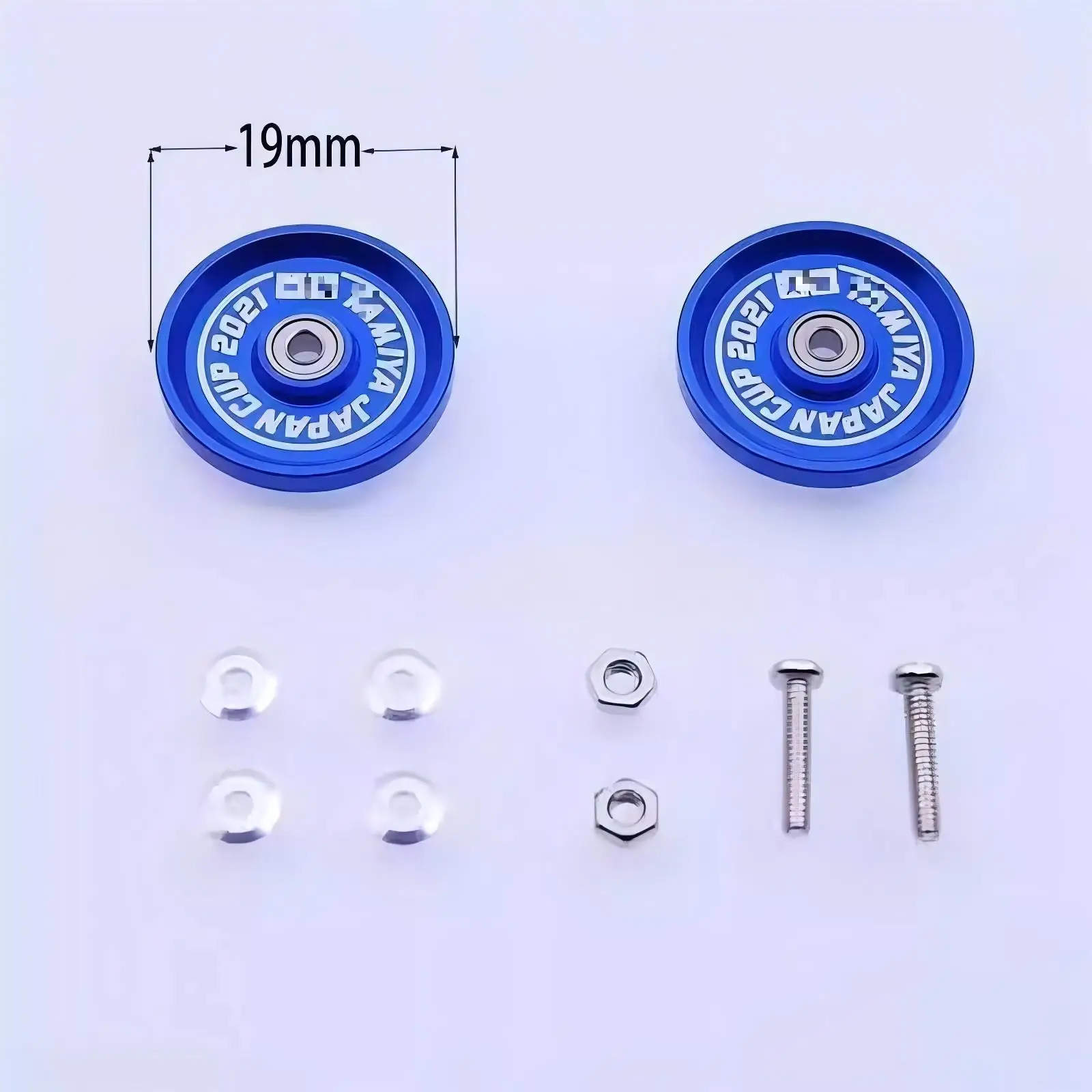 Rodillos guía de letras de 19mm para Tamiya 2021 J-CUP Mini 4WD modelo de coche 95148 |   2 piezas de mejora |   Se adapta al modelo de coche 4WD