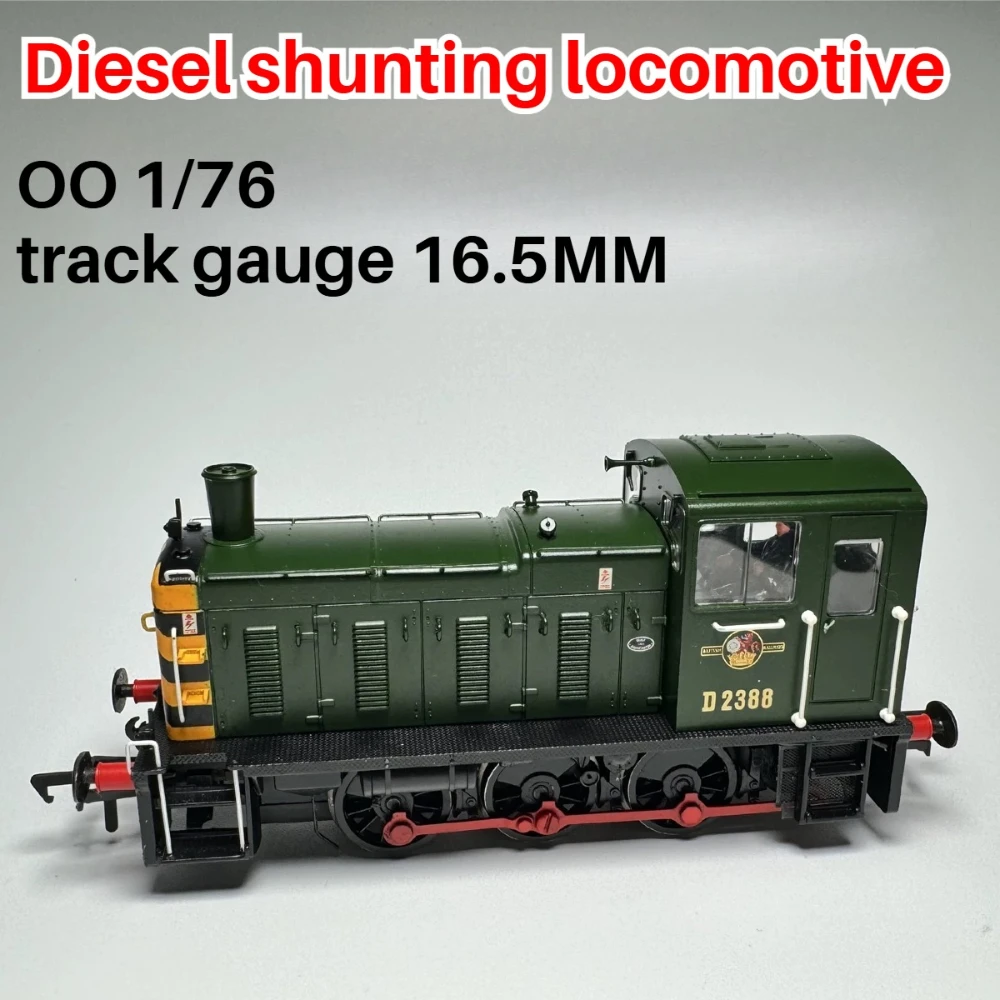 OO 1/176 Locomotiva de Brinquedo a Diesel Verde 03 para Manobra de Vagões 31-361, com Luzes e Sons, Presente para Meninos