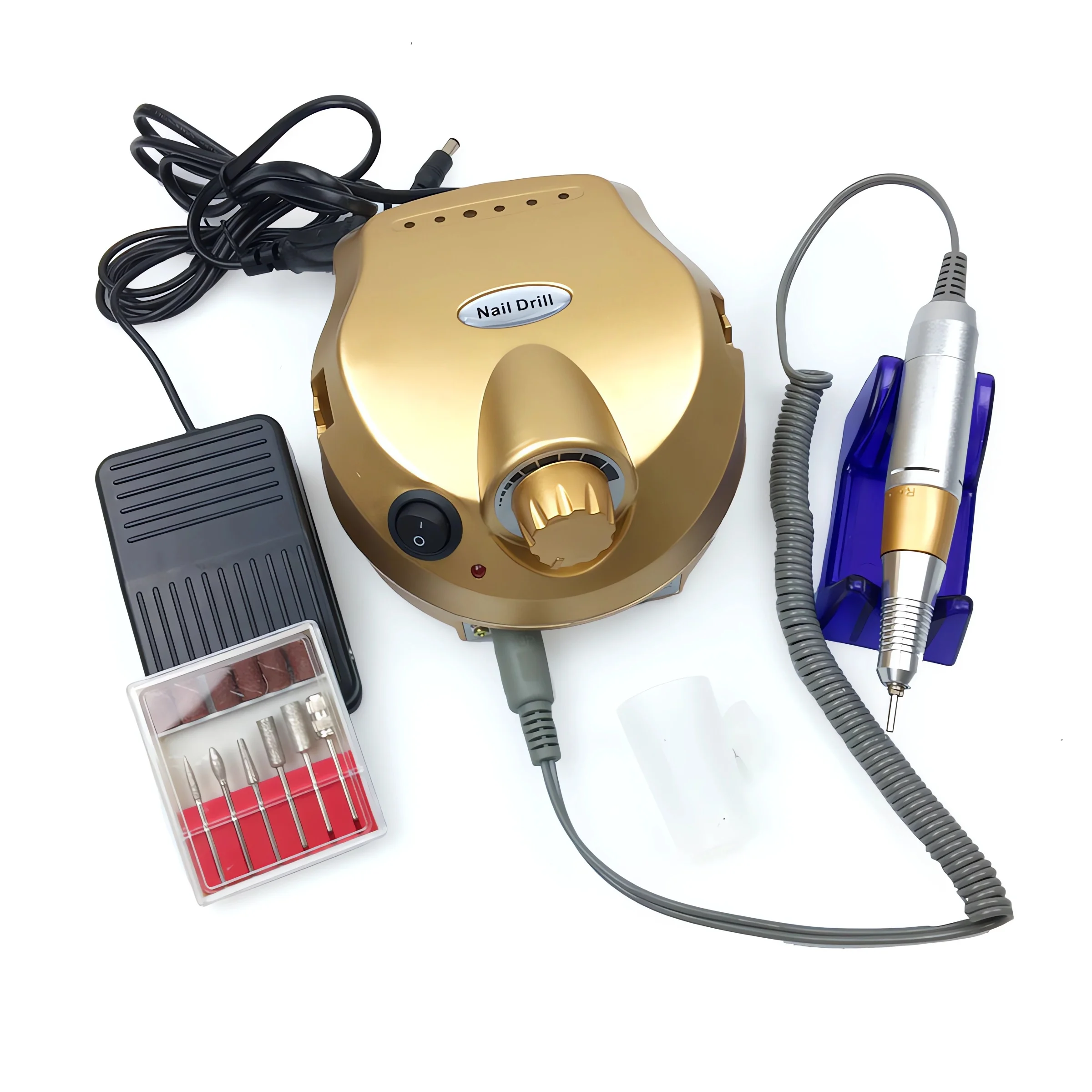 

35000/20000 RPM Electric Nail Drill Machine Manicure with Different Drill Heads Gel Polish Remover Nail Art Manicure