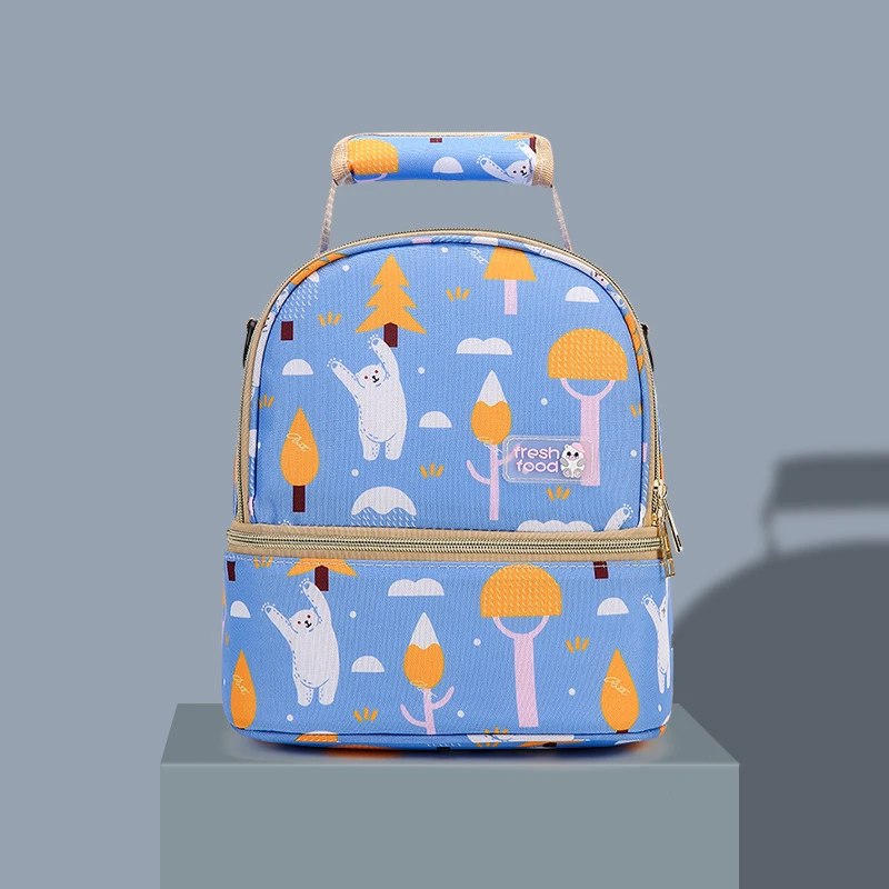 Storage Backpack Bento Bag Double-layer Breast Milk Backpack Milk Bottle Fresh-keeping Insulation Bag Milk Bag Milk Mommy Bag