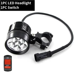 1PC Motorcycle headlight  Auxiliary lamp led motorbike spotlight accessories Working Fog Lamp  Moto DRL spot head lights 12V