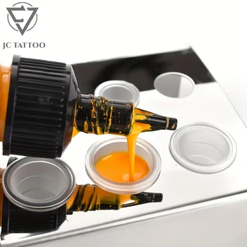 7 Holes Tattoo Ink Cup Holder Stand Tattoo Tool Pigment Makeup Accessories Holes for Professional Ink for Body Art Supplies