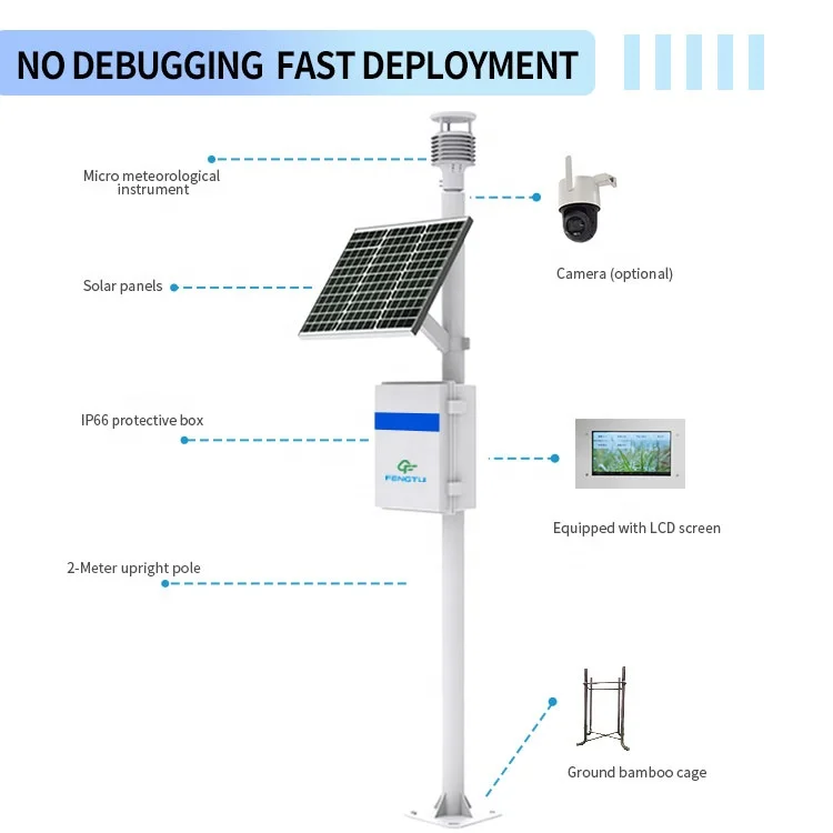 FT-CQX8 Compact 8-In-1 Weather Station For Smart Street Light Air Temperature And Humidity Sensor