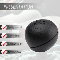 5 speed Car Manual Gear Shift Knob Black Fit For FIAT PUNTO 188 04 09 06 08 10 11 NEW