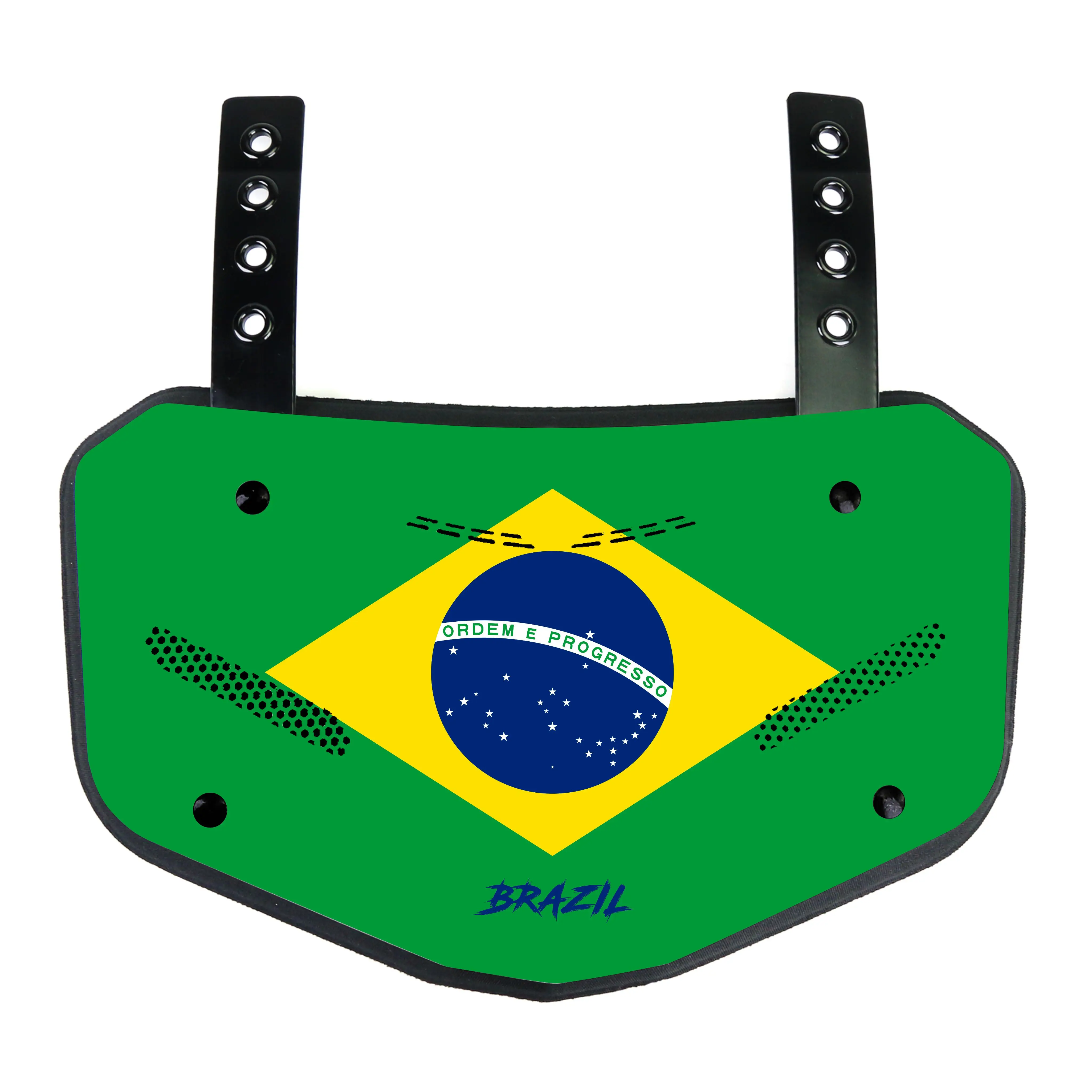 BRASIL Flag Football Back Plates Rugby Adult Youth Impact Protector Low Back Pads