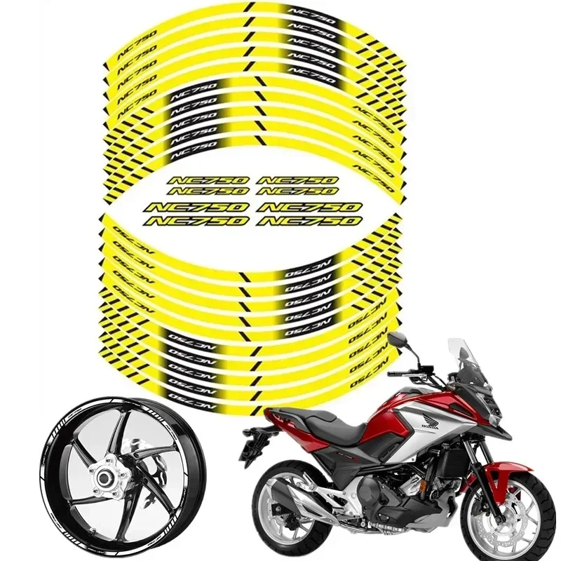 FOR HONDA NC750 NC750S NC750N NC750X Motorcycle Parts Contour Wheel Decoration Decal Sticker - C  MOto