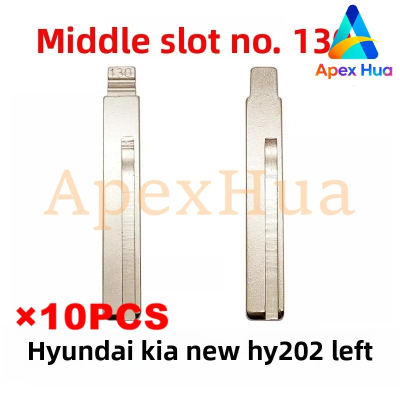 Заготовка для ключей со средней канавкой No 130 для новых моделей Hyundai-Kia HY20, складная медная головка с левой канавкой, модификация