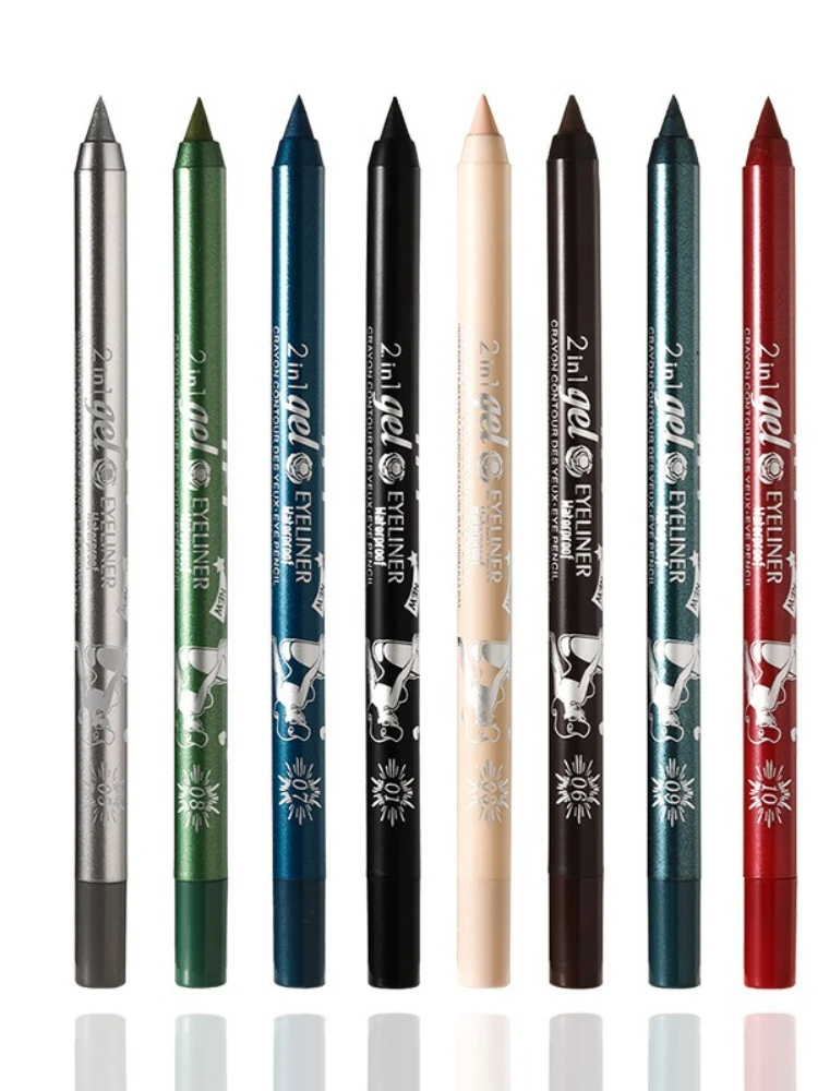 10 色のアイライナー ペンシル 長持ちするコンシーラー 防水性、耐汗性、非汚れ性