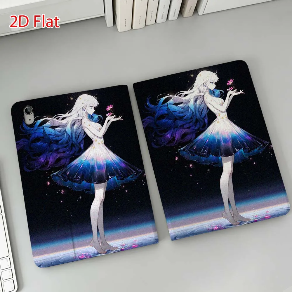 Anime Dance Girl For Apple iPad Pro Mini A16 A17 A14 4 5 6 7 6th 12th 9Gen 12.9 11 13 M4 inch Tablet Case Soft