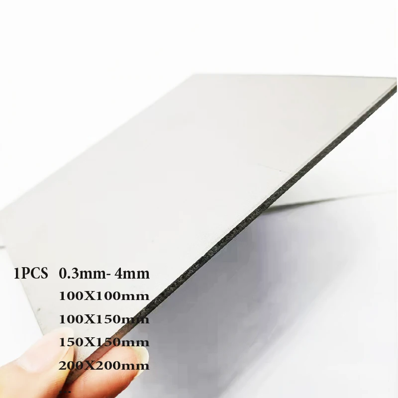 1pcs GR2 Ti Sheet Plate 0.3mm- 4mm Titanium Sheet Titanium Titan Ti Alloy Ti Titanium Plate Sheet100X100/100X150/150X150/200X200