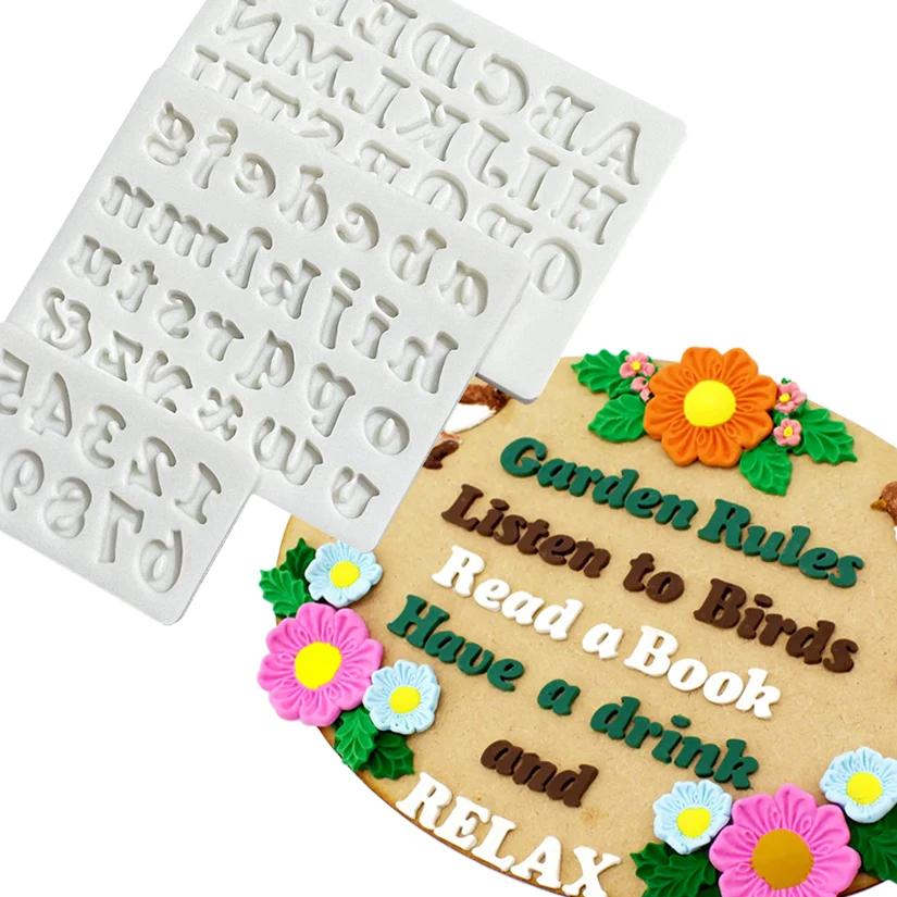 Gotische Alphabet- und Zahlen-Fondant-Kuchenform Schokoladenform für Küchendekoration – Detail 10