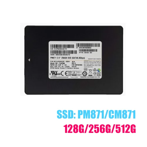 

PM871B 128G, 256G, 512G SATA3 2.5-inch solid-state drives (SSD) for laptops and desktops, 1TB