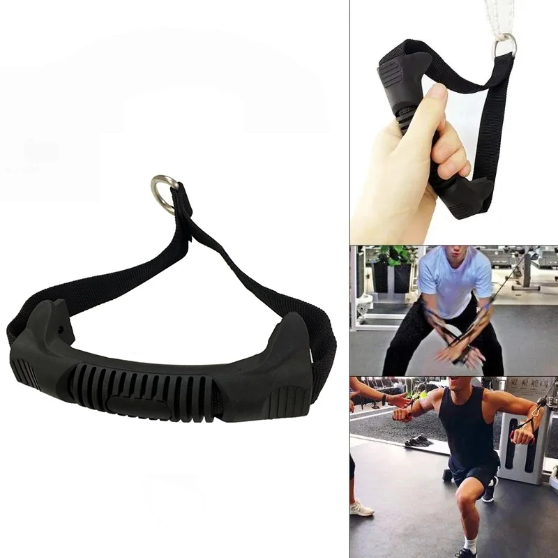 Exercise Equipment Grips Handles Pull Rope Handle Attachment for Indoor Exercise Triceps Rope Biceps Pulleys Gym Handle Training