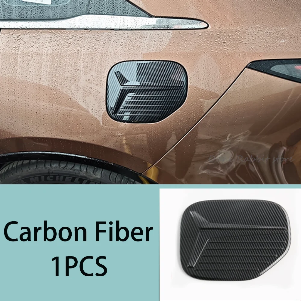 For Mazda 6e EZ-6 J90A 2024~2026 Car Carbon Fiber Door Handles, Rear Quarter Louvers, Fuel Tank/Electrical Box Cover Accessories view 6