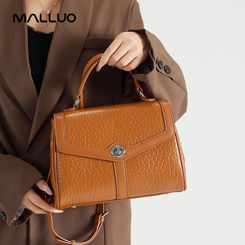 المرأة البقرة الطبيعية الجلد الحقيقي حقائب كتف كلاسيكية السيدات لينة جلد البقر حقيبة كروسبودي تصميم الإناث حقيبة يد فاخرة للتنقل #1