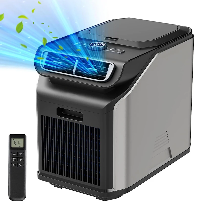 

Portable Air Conditioner with Dehumidifier 6000BTU Fast Cooling Remote Control Portable AC for RV Van Life Outdoor Camping Truck