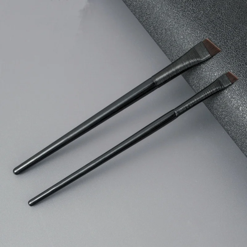 205-メイクアップツールセット：ソフトブリッスルブレードブラシ、アングルフラットアイブロウブラシ、超薄型極細ブレードアイライナーブラシ