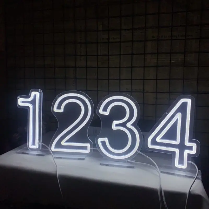 Mini Digital LED Neon Sign for Wedding Proposal Party Birthday Wall Decor Message Board Lighting Room Decoration Light