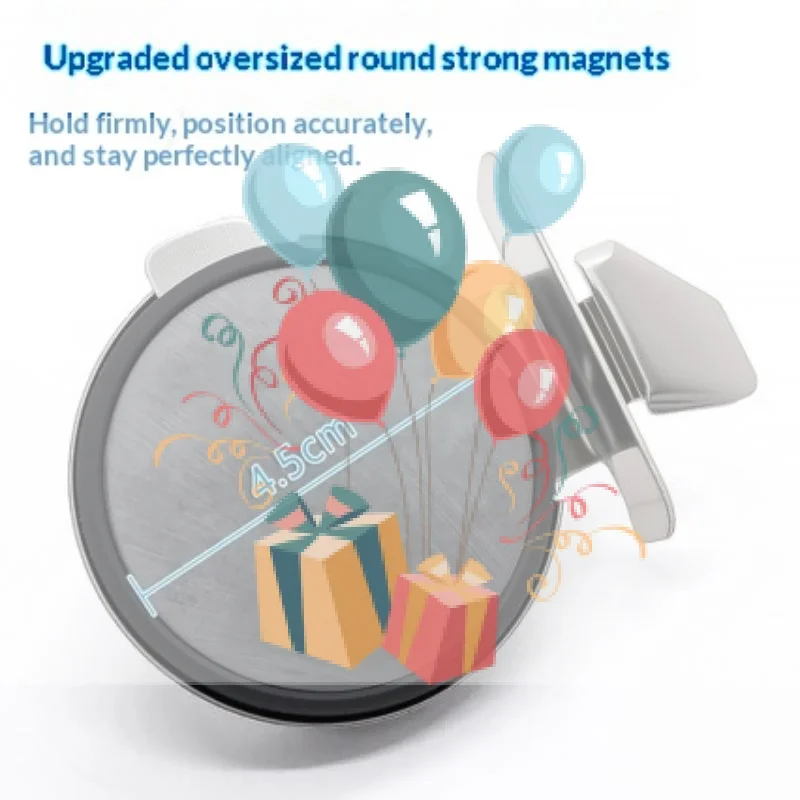 1PCS Round Magnetic Seam Guide Anti-Curl Straight Stitching Aid Universal Sewing Machine Accessory for Home Craft Sewing Beginn