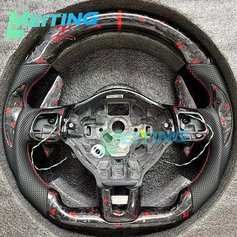 Suitable for Volkswagen Golf 6 MK6 GTI GTD R Carbon Fiber Steering Wheel 2009-2013 Polo Tiguan Passat Custom Modified Parts