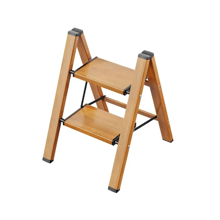 

Двухступенчатая лестница, алюминиевая складная стремянка с противоскользящими, прочными и широкими ступенями, легкая портативная многофункциональная лестница для дома