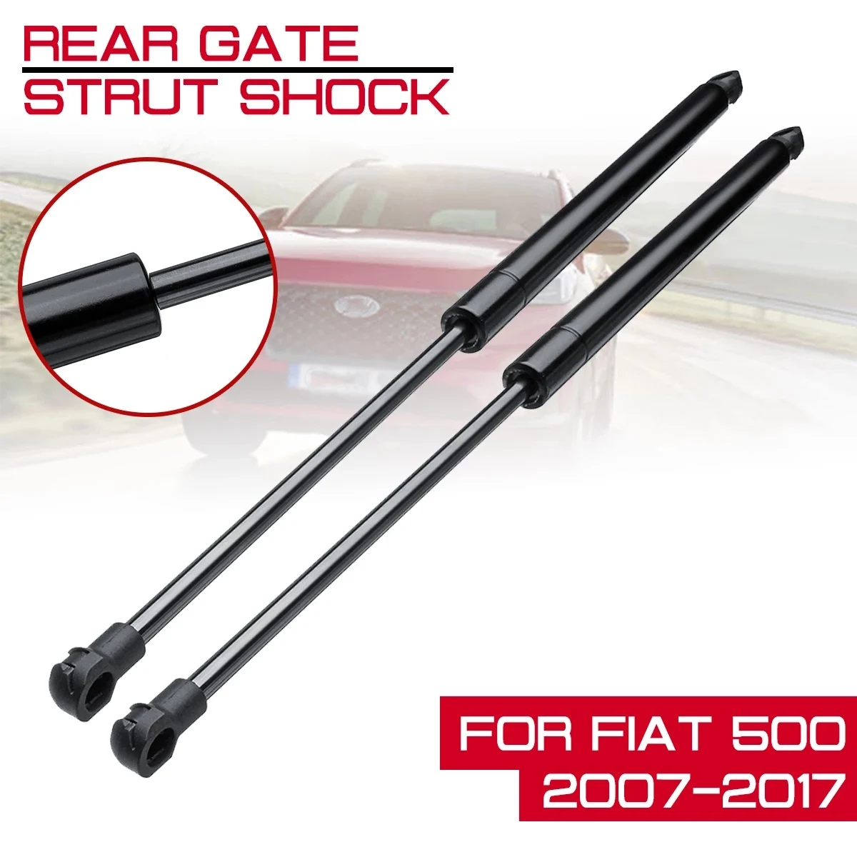 2X Achterklep Boot Lente Lift Ondersteuning Gasveren Lift Gas Strut Bars voor Fiat 500 2007-2017