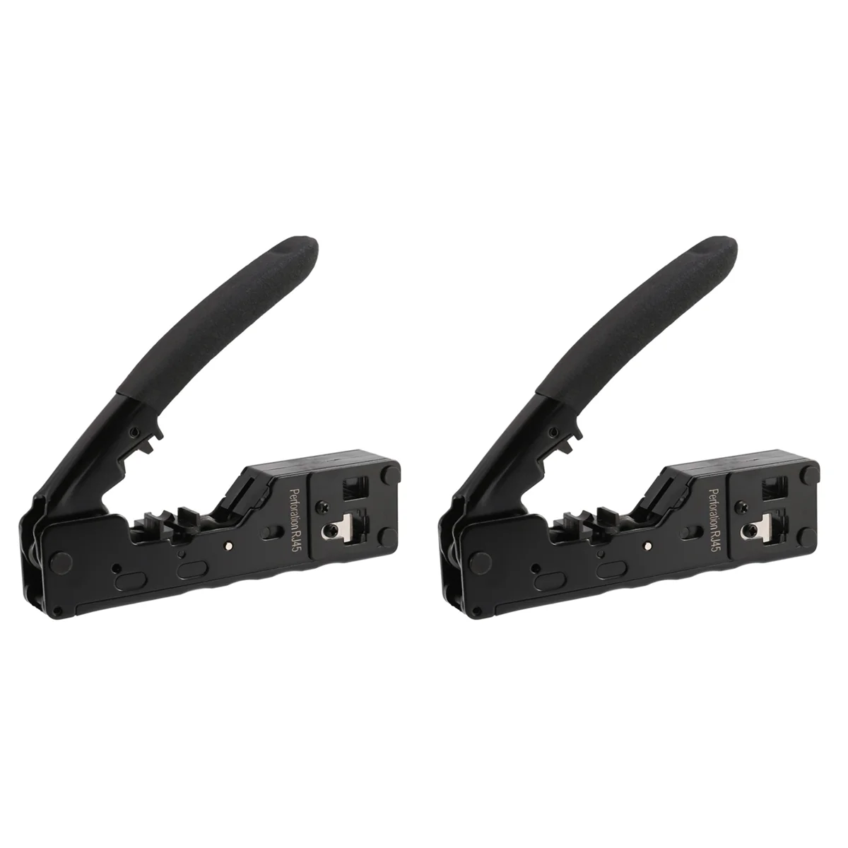 2X Cat5 Cat6 Cat7 Pass Through Crimper for RJ45 RJ12 RJ11 Network Connectors Modular Plugs Ethernet Cables EZ Crimp Tool