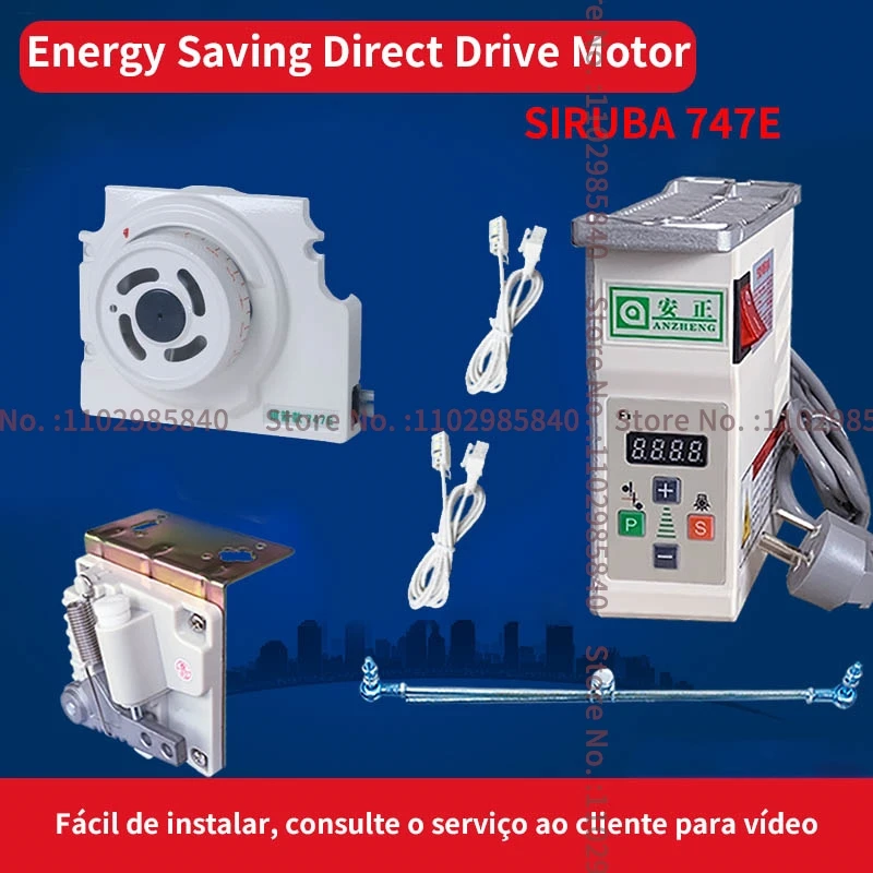 

Energy Saving Direct Drive Motor Control Box for Siruba 747E Industrial Overlock Brushless Ac Servo Motor Mute Save Power Motor