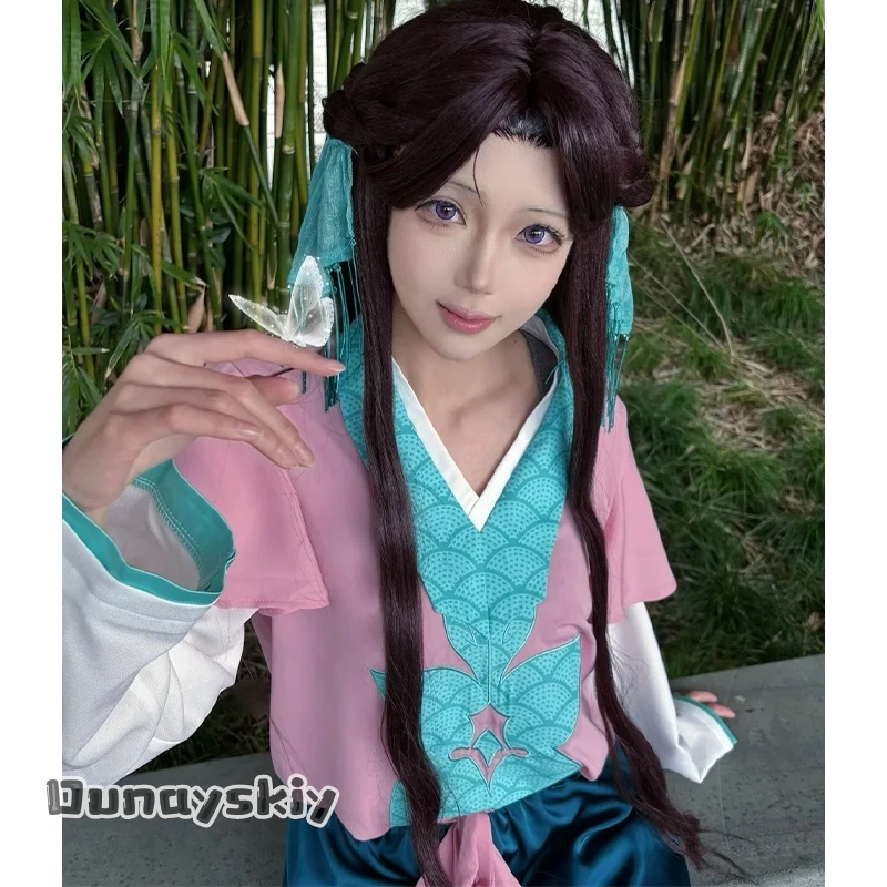 Disfraz de Anime Hemera*Disguise, Yuehua Huiying Moment, Personaje Femenina, Estilo Antiguo Yuehua, Conjunto de Ropa y Accesorios para Cosplay de Halloween