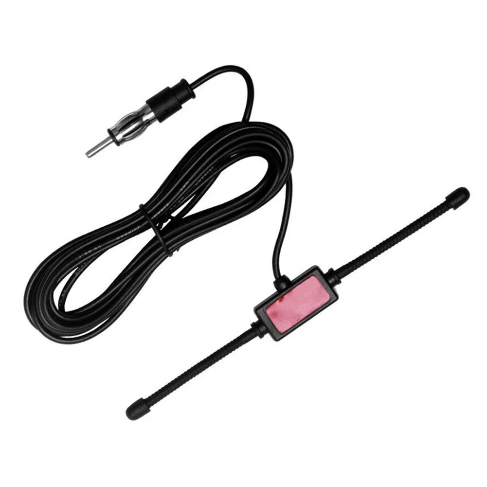 1X Car Dipole FM Antenna Boat Stereo AM Glass Antenna Radio Antenna Universal 300cm DIN Plug Connector Car GPS Accessories