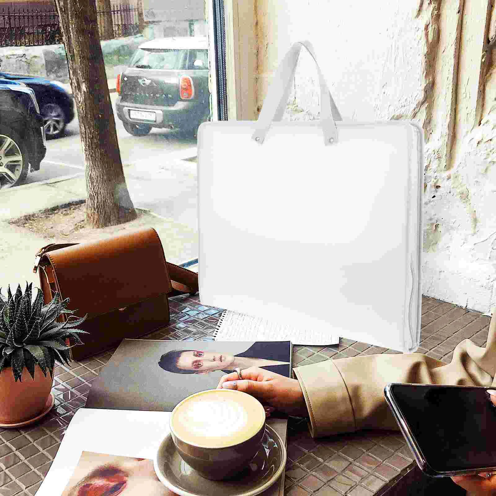 Drawing Paper Storage Bag Artwork Portfolio Folder Exam Pouch Portable Document Test Student Organizer Pp Handheld File