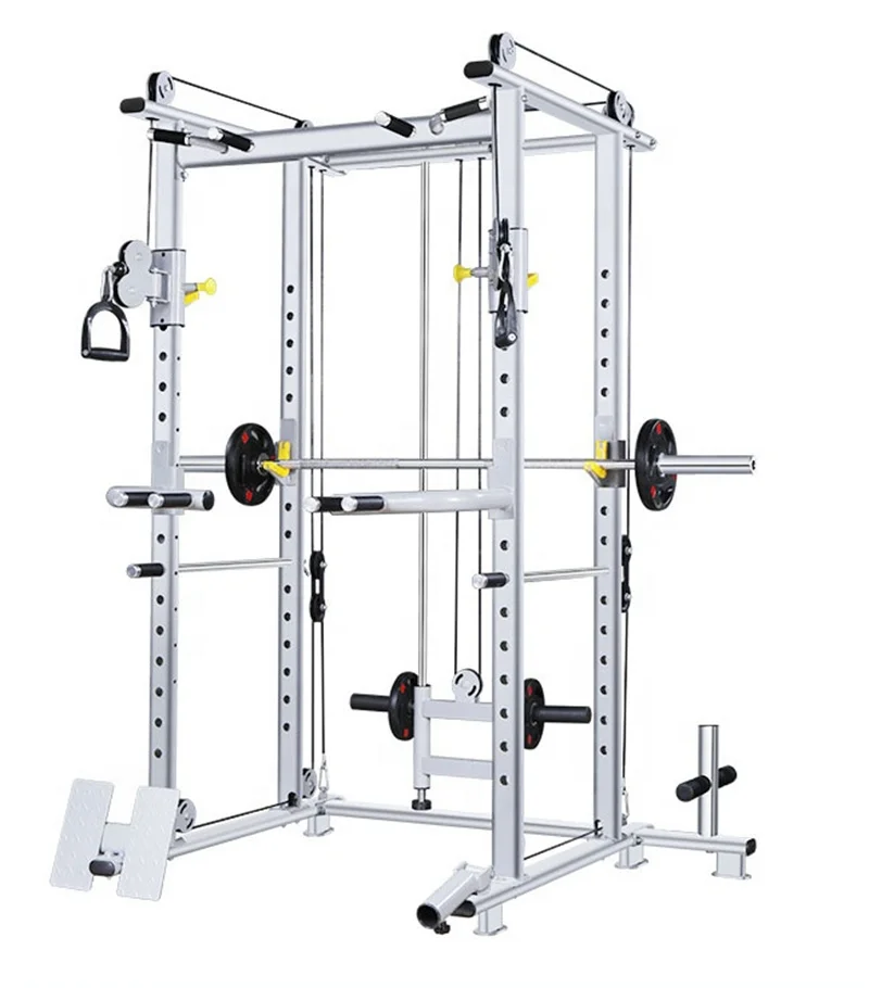 heavy duty strength trainer power cage home Free Weights workout equipment squat rack equipment