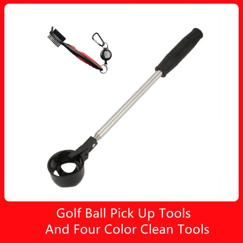 Golfbal Pick Up Tools Telescopische Golfbal Retriever Ingetrokken Golf Pick up Automatische Vergrendeling Scoop Picker Golfbal Catcher