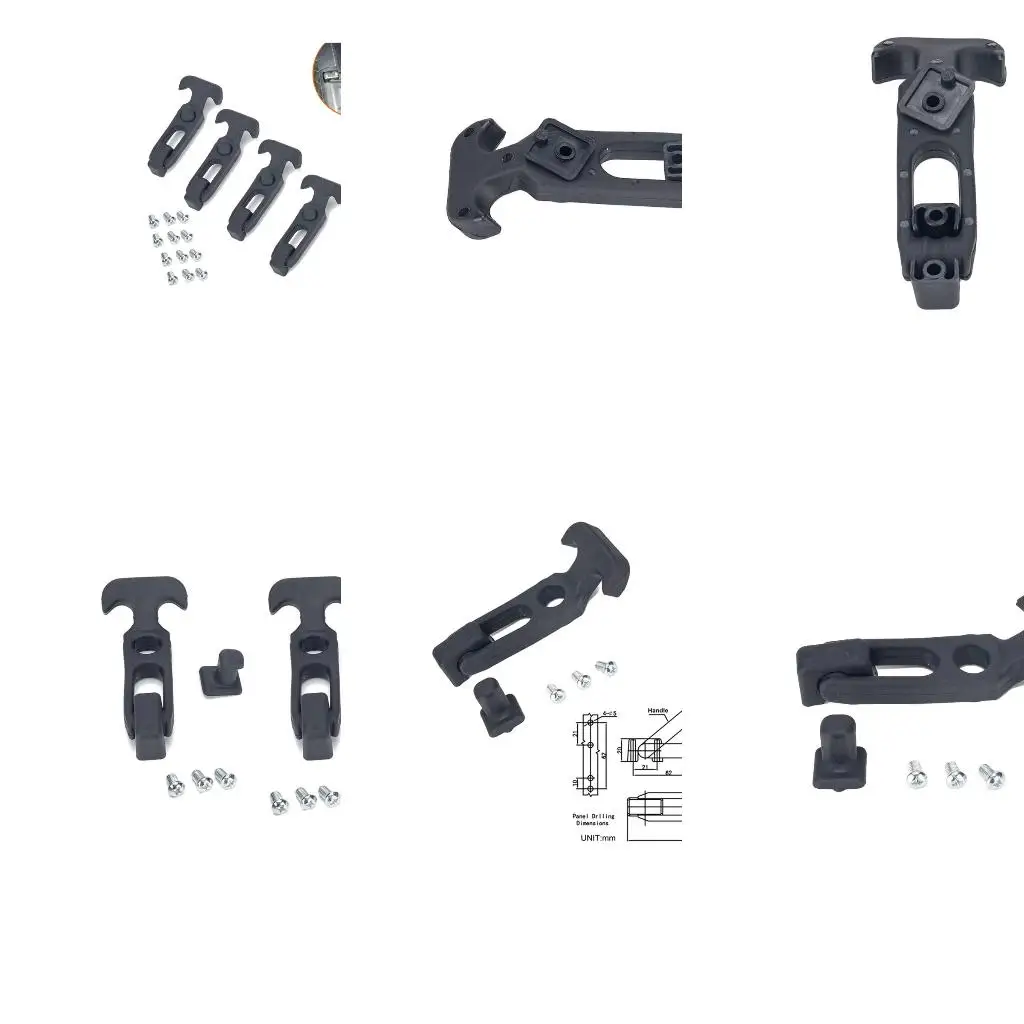 Rubber Flexible T-Handle Hasp Draw for Latch for Tool Box Vehicle Engine Hood