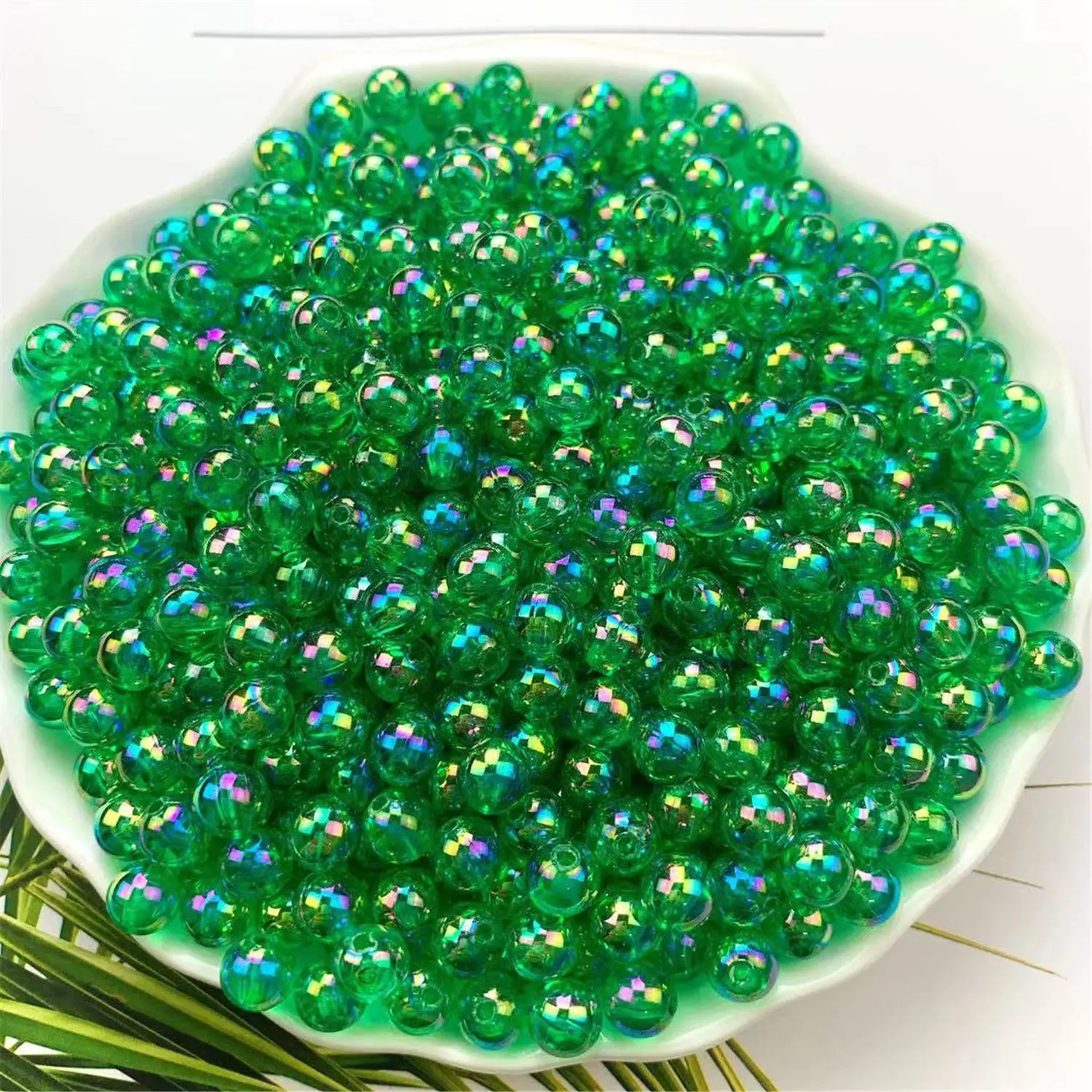 3/4/5/6/8/10mm colorato AB Symphony Ball Bubble Beads colore acrilico Bead accessori per gioielli fai da te