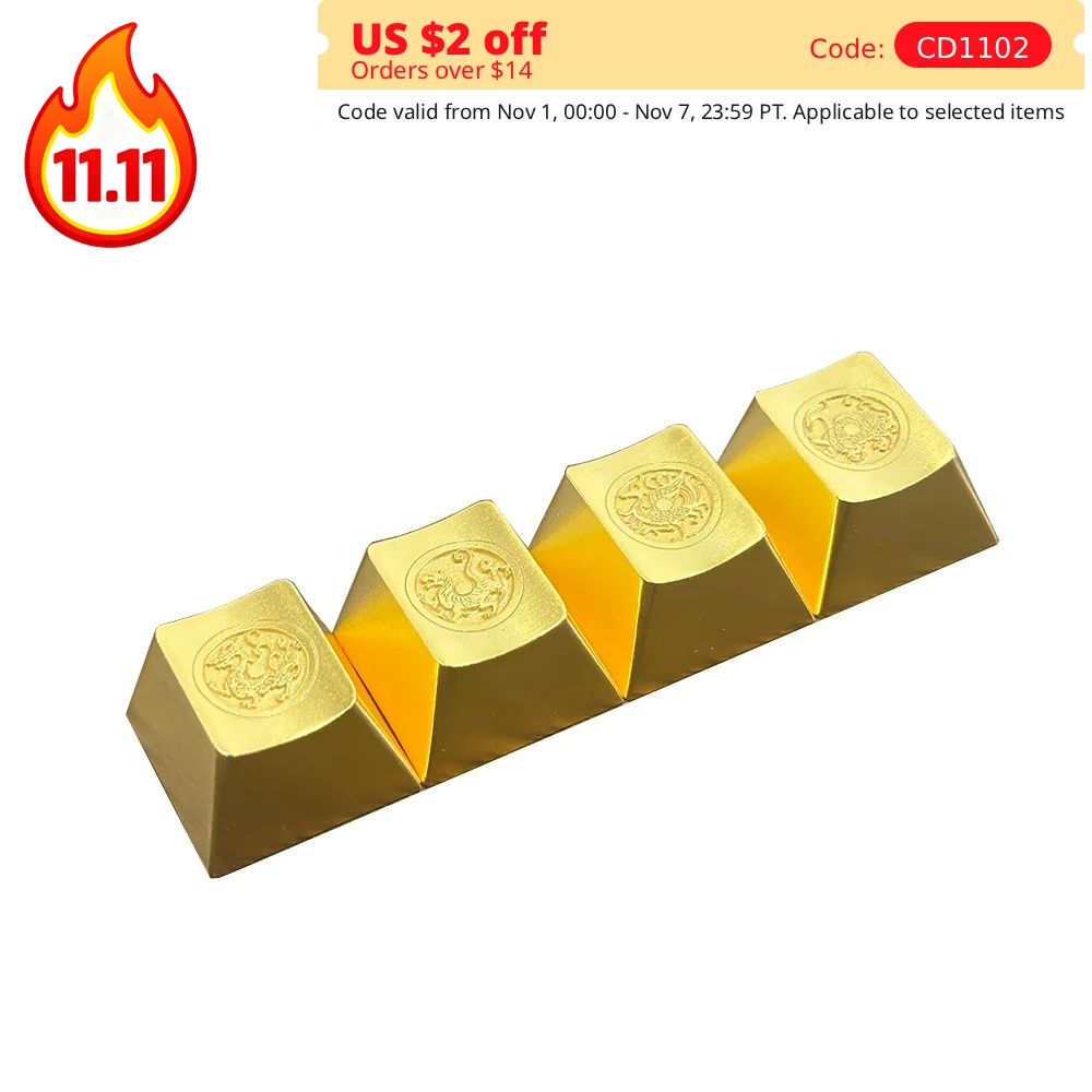 

Gold Arrow Keycap Mechanical Keyboard ESC Keycaps R4 1U Cherry Profile Gaming Key Cap Cute Fox Customized Personalized Caps