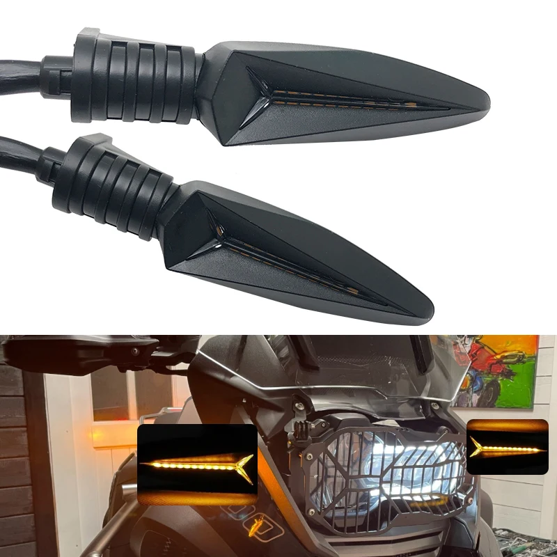 

Front LED Turn Signal Indicator Light Blinker For BMW R1250GS/ADV S1000XR F900R/XR F800GS RNineT G310GS F 650 700GS