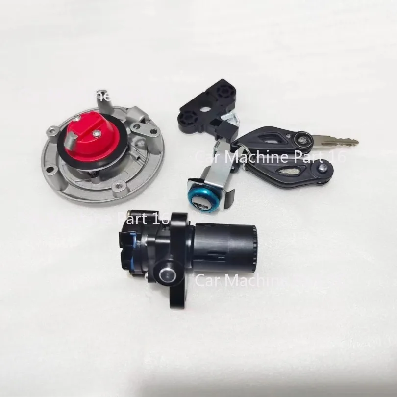 For Qjmotor Srv600v QJ600-12B Motorcycle Set Lock Full Car Lock Key Electric Door Fuel Tank Cover Start Switch