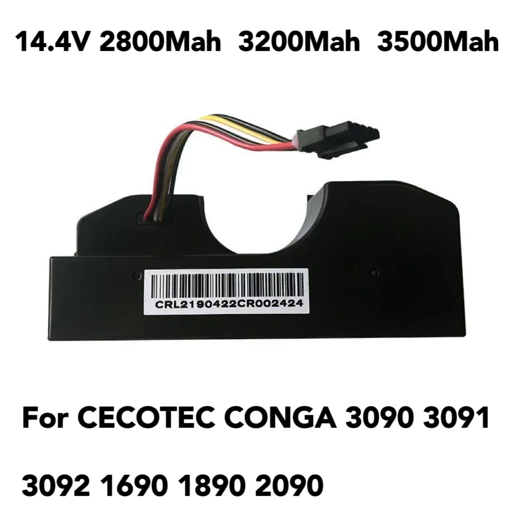 

Battery Conga 3090 cecotec Replacement For CONGA 3091 3092 1690 1890 2090 2290 Robot Vacuum Cleaner Accessories Spare Parts