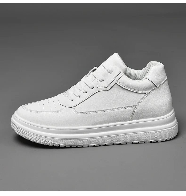 Lift Turnschuhe Mann Aufzug Schuhe Höhe Erhöhen Einlegesohle 8 cm Weiß Schwarz Größere Schuhe Männer Freizeit Mode Sport Plus größe 36-44 – Detail 20