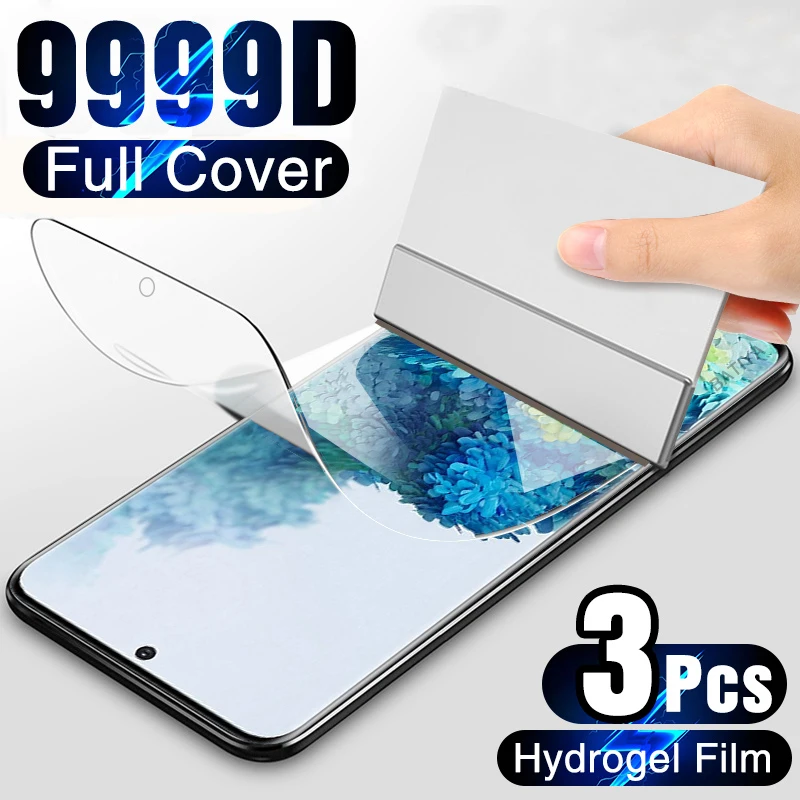 

3-1PCS Hydrogel Film for Samsung A51 A52 A50 A12 A31 A32 A72 A71 Screen Protector S22 S21 Ultra S20 FE S10 Plus S9 Note 20 Ultra