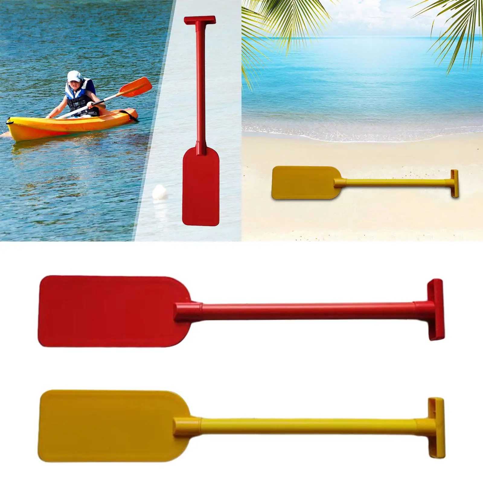 Children Kayak Paddle Prop Inflatable Boat PVC Oar T Shape Grip 40 cm for Kids Canoeing Paddle for Performance Canoe Kayaking