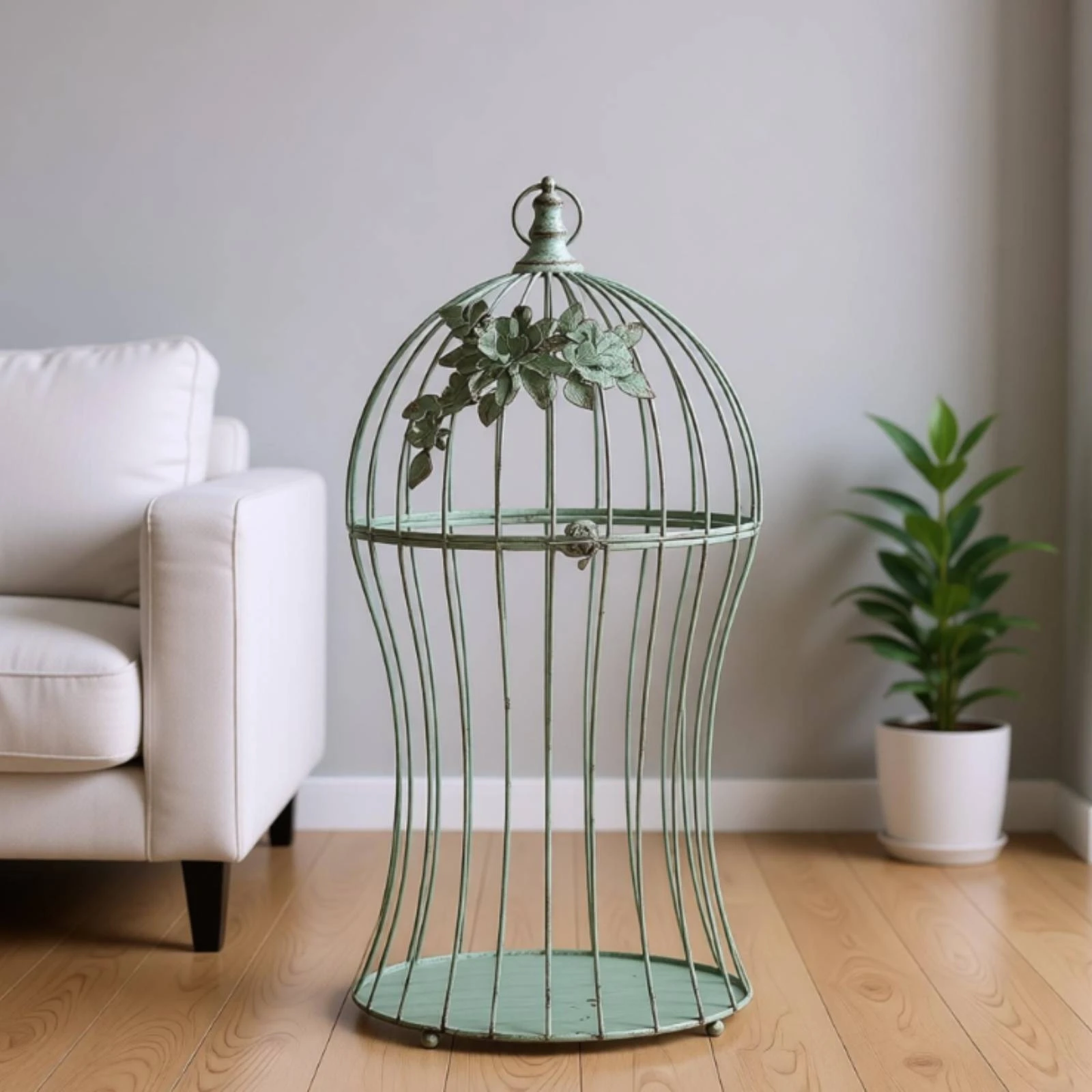 Iron Decorative Accent Rustic Iron Sculpture Figurine Freestanding Decor Classic for Shelf, Living Room