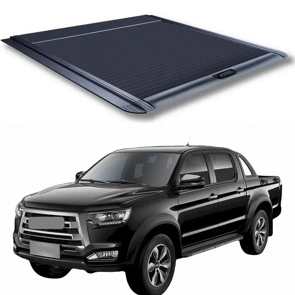 

Ousaier Pickup truck car accessories retractable manual Roller Lid truck bed covers for JAC Shuailing T6/T8 standard bed Frison